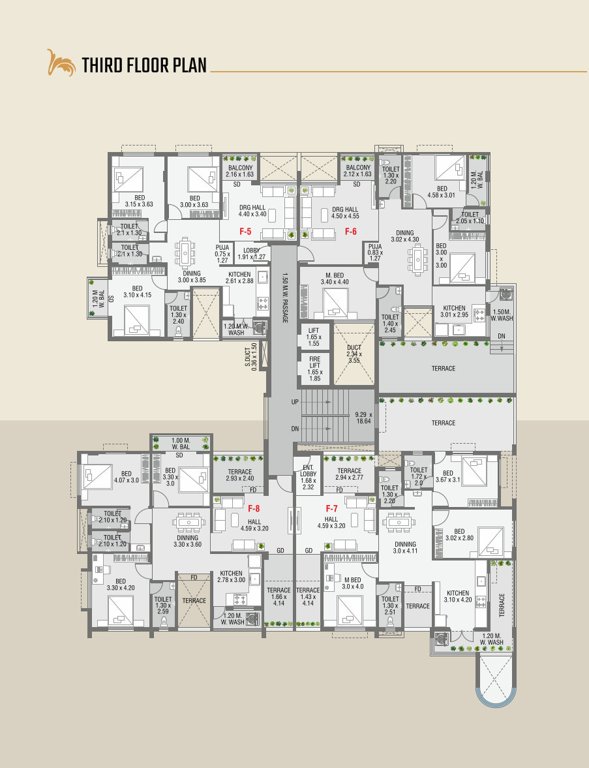  gursahani twin tower Gursahani Twin Tower Cluster Plan