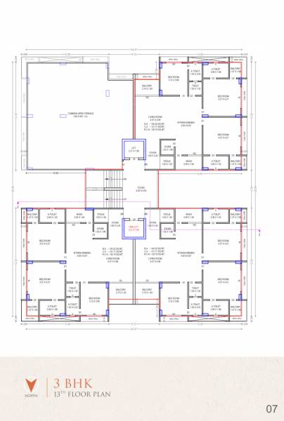  siddhi Siddhi Cluster Plan for 13th Floor