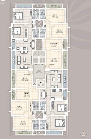  guruchhaya apartment Guruchhaya Apartment Cluster Plan