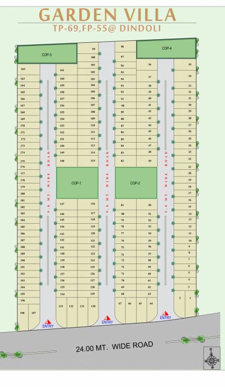 garden villa Layout Plan
