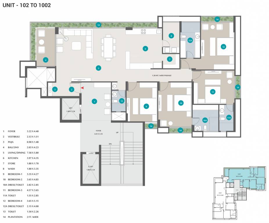  avani amrut Single Cluster Plan From 1st To 10th Floor