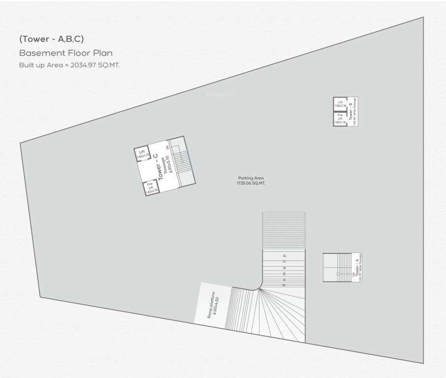  sundaram skyline Tower A & B & C Basement Cluster Plan