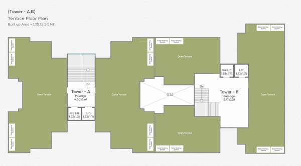  sundaram-skyline Tower A & B Terrace Cluster Plan