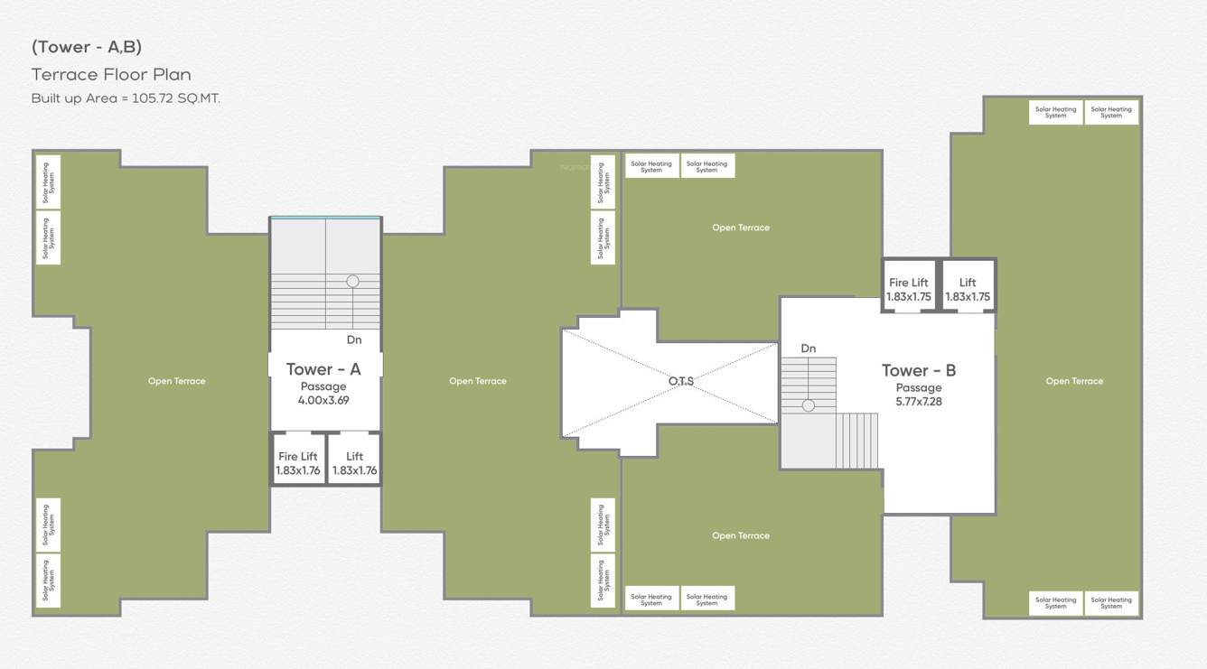  sundaram skyline Tower A & B Terrace Cluster Plan