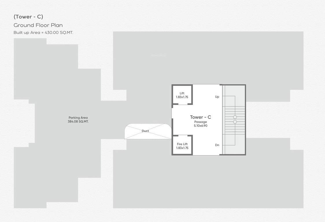  sundaram skyline Tower C Ground Floor Cluster Plan
