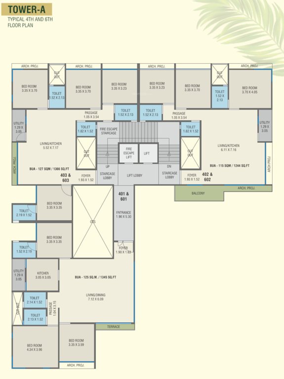  the vista residential Block A Cluster Plan