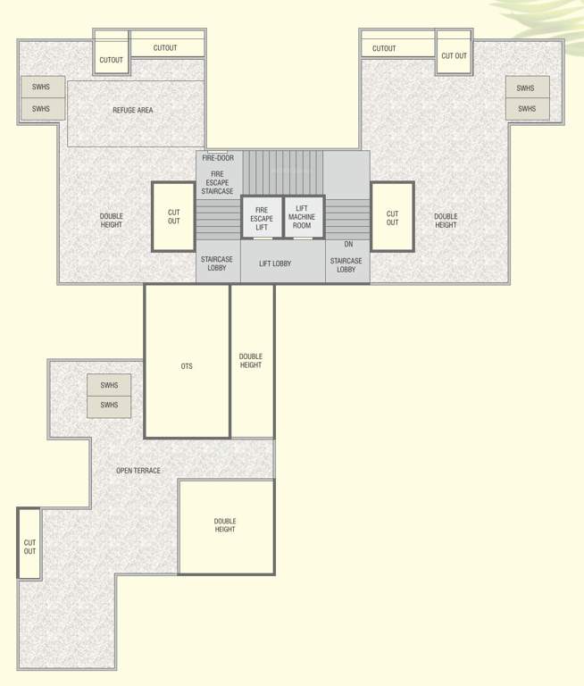  the vista residential Block A Cluster Plan For Terrace