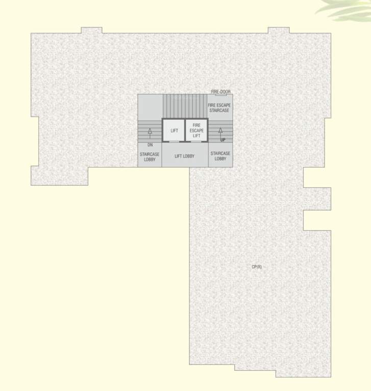  the vista residential Block B Cluster Plan For Ground Floor