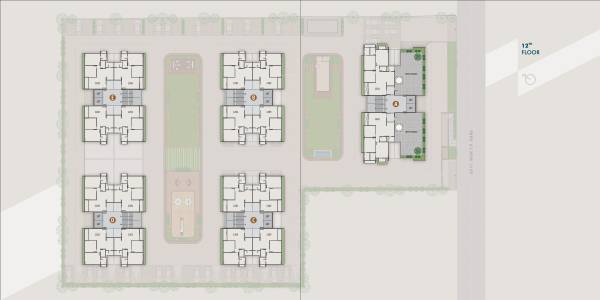  divine Block A,B,C,D,E Cluster Plan for 12th Floor