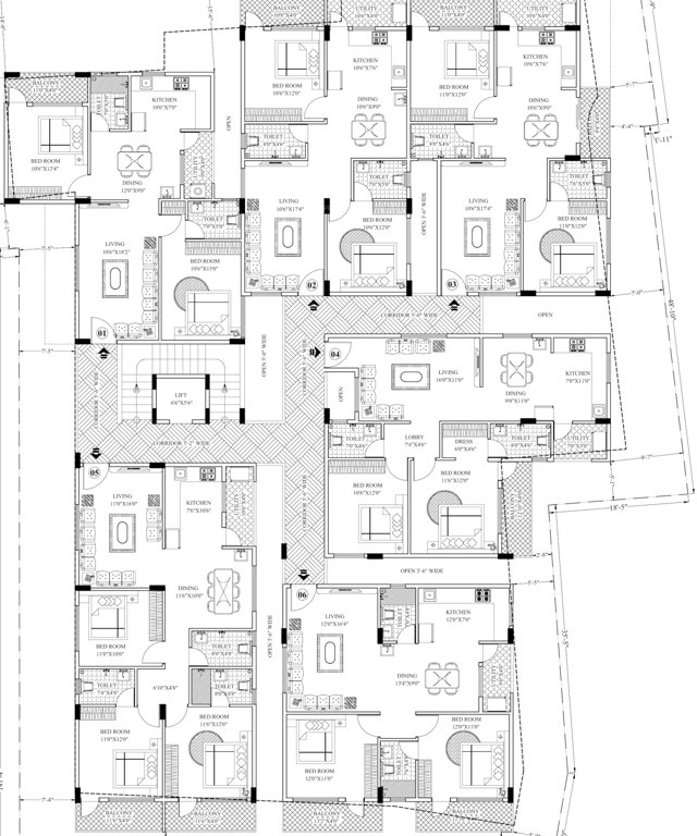  sai samruddhi Sai Samruddhi Cluster Plan For Typical Floor Plan