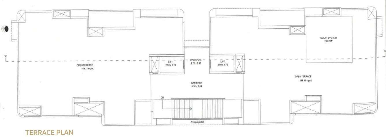 nilamber bellissimo 4 Tower C Terrace Floor Cluster Plan