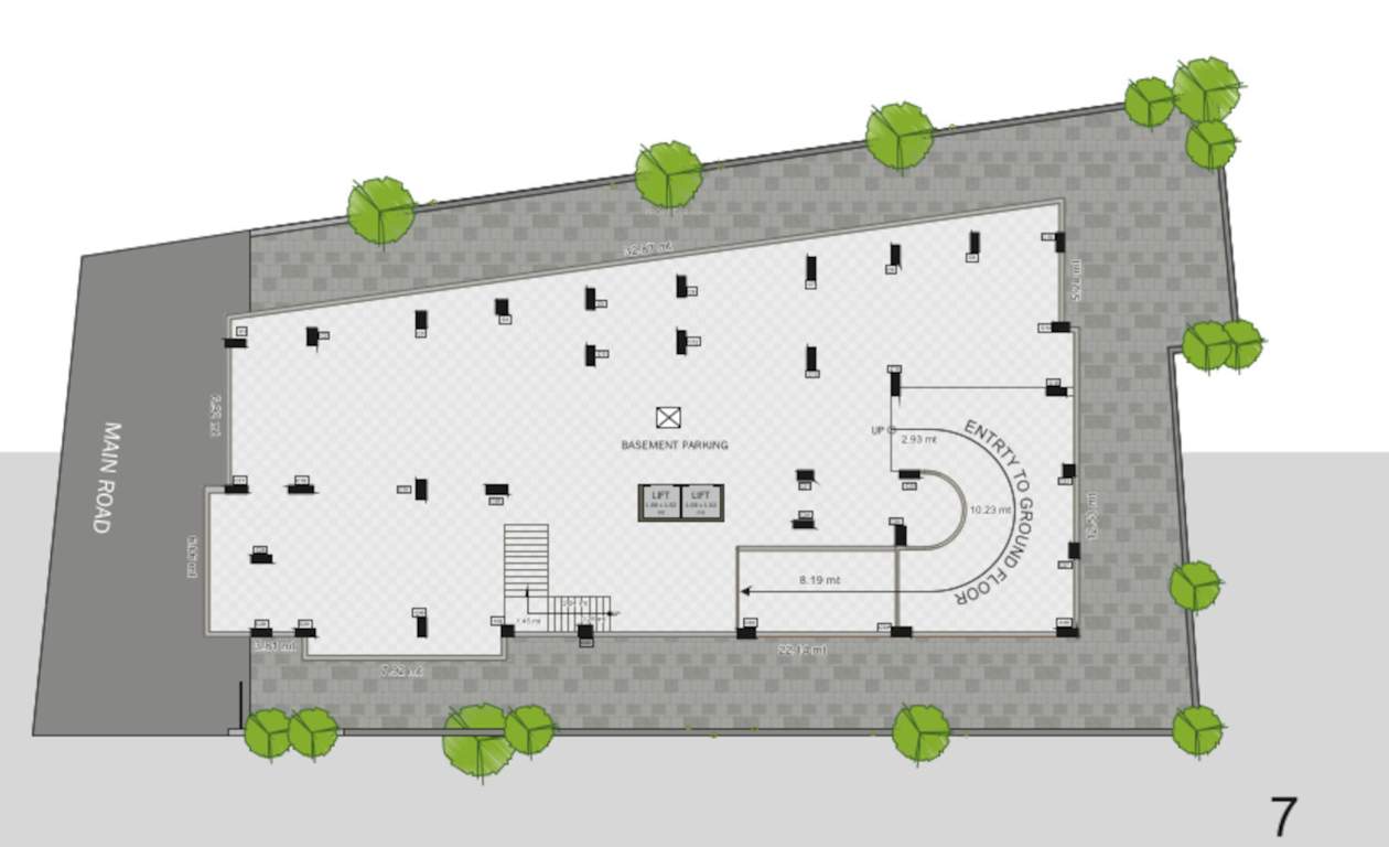  sai garden residency Sai Garden Basement Floor Residency Cluster Plan