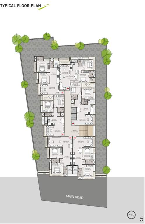  sai garden residency Sai Garden Residency Cluster Plan from 1st to 7th Floor
