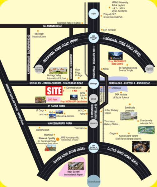  vijaya-golden-city Location Plan