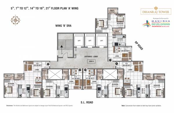  dhanraj-tower Wing A Cluster Plan