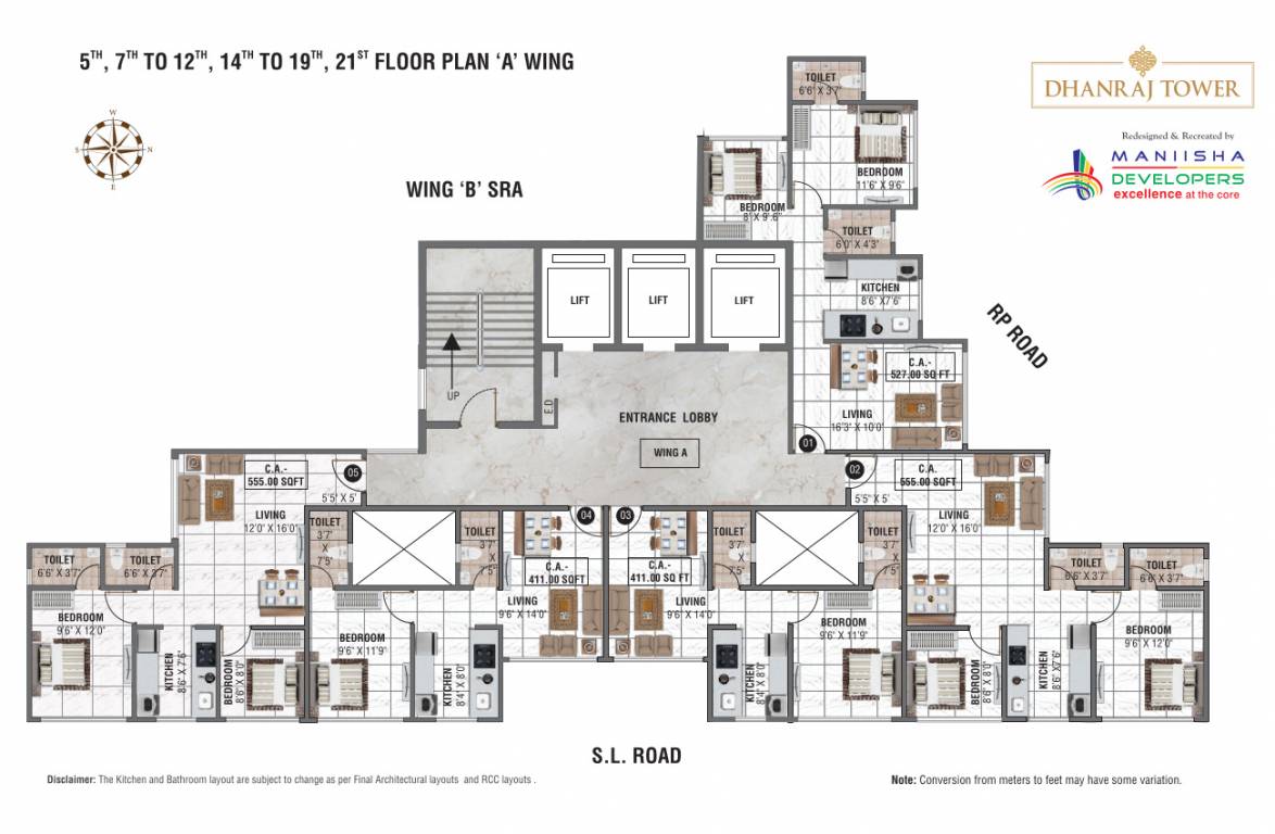 dhanraj tower Wing A Cluster Plan