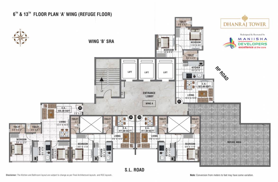  dhanraj tower Wing B Cluster Plan