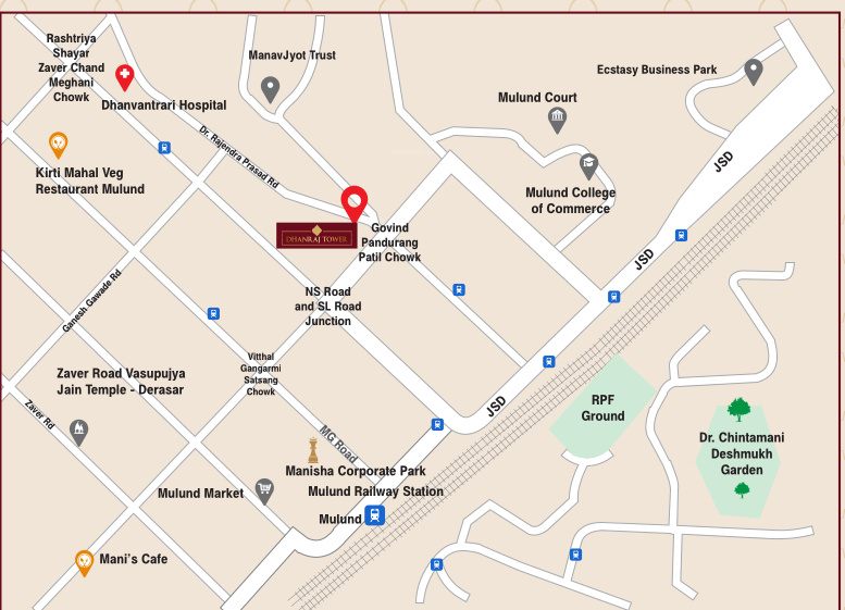  dhanraj tower Location Plan