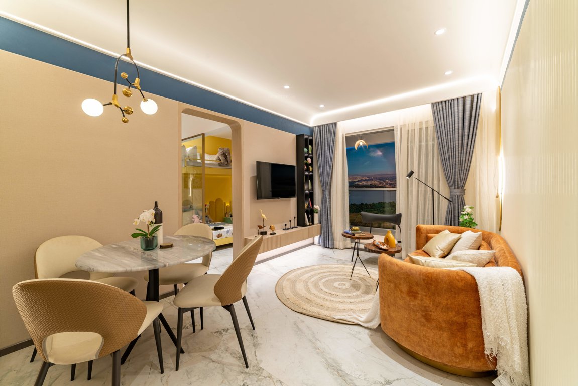 west county dosti heron Living Area