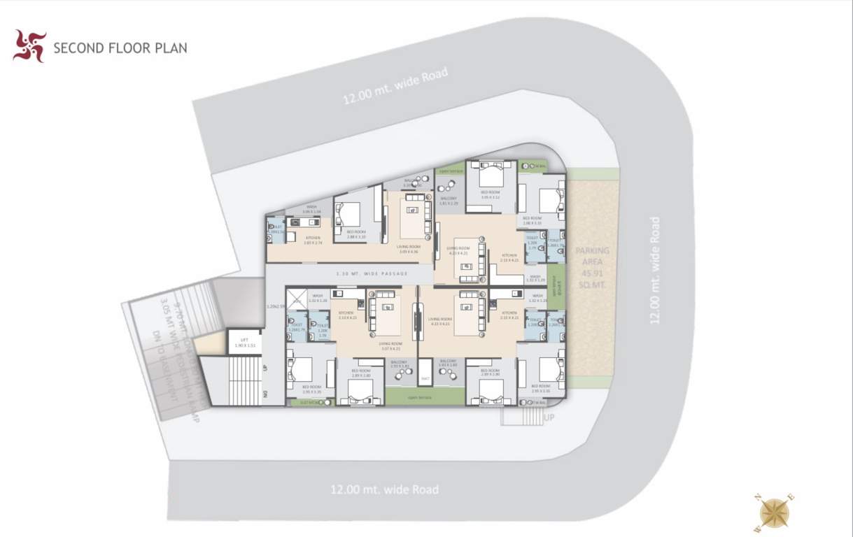  complex Complex Cluster Plan for 2nd Floor