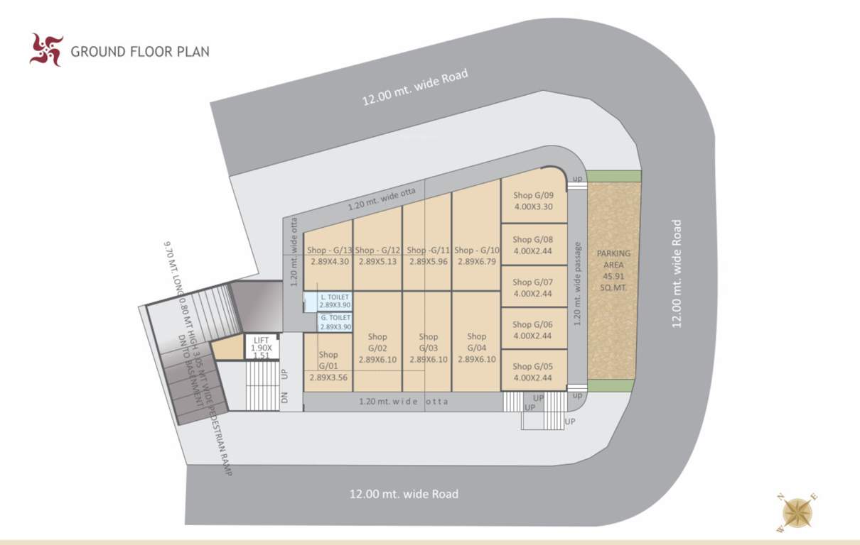  complex Complex Ground Floor Cluster Plan