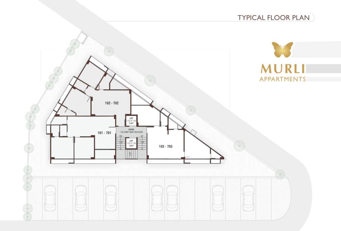  murli appartment Murli Appartment Cluster Plan from 1st to 7th Floor