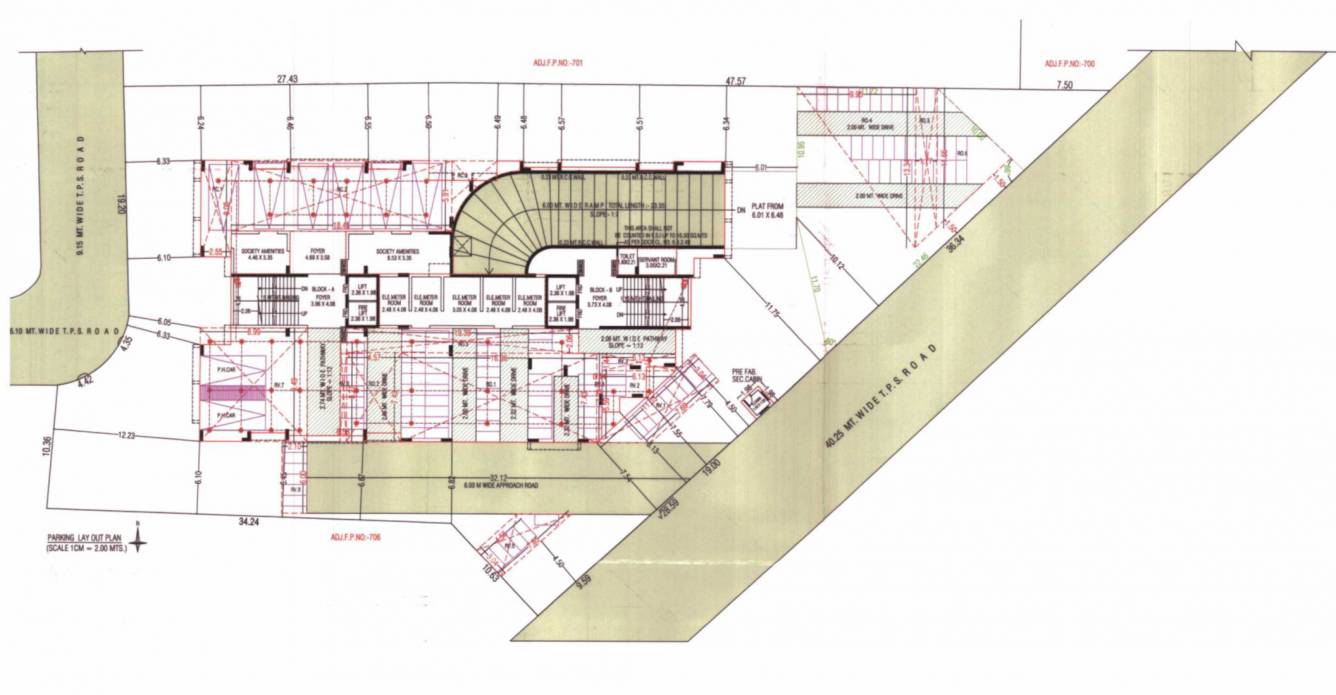  sundaram Block A And B Cluster Plan For Ground Floor