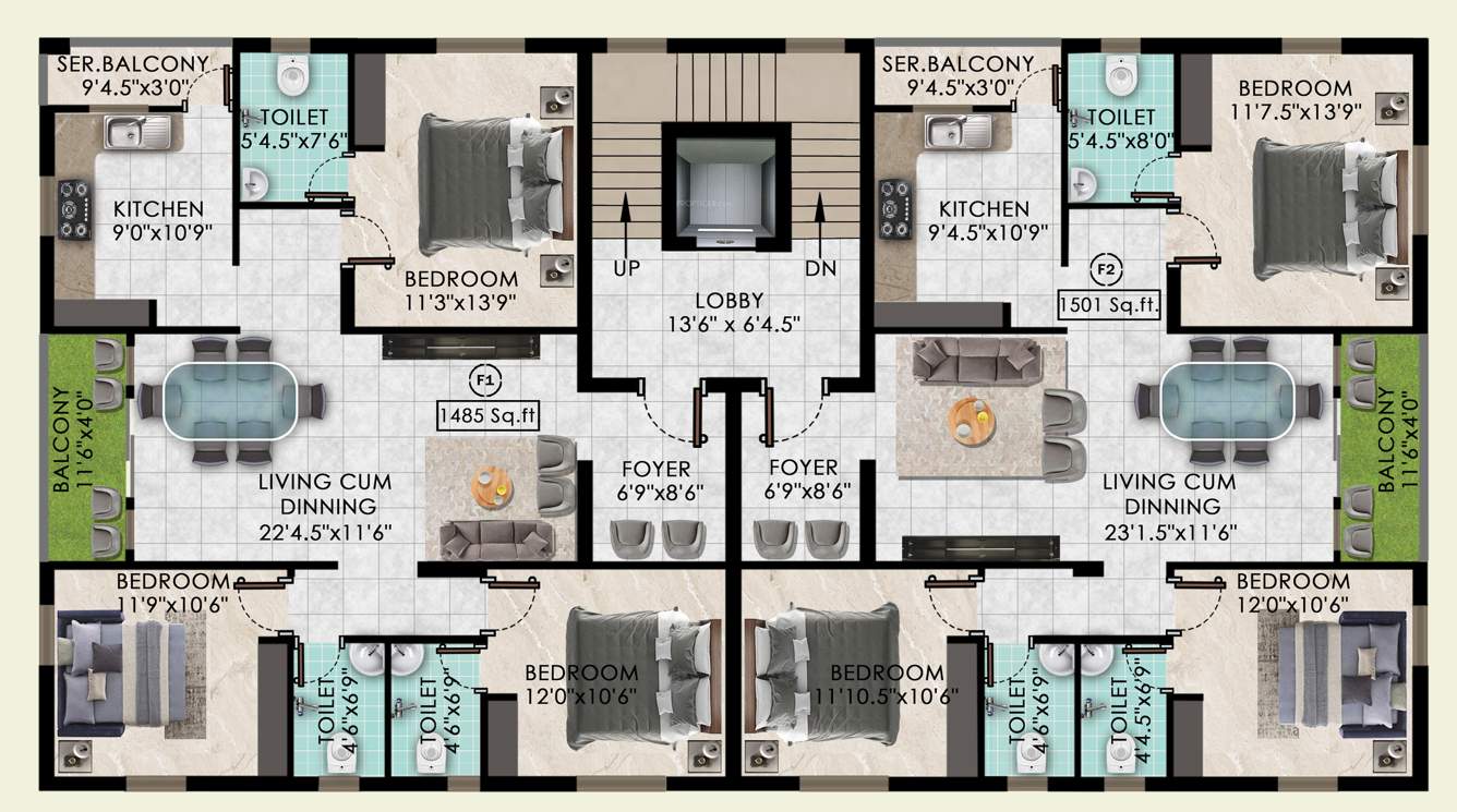  sri rajeswari Sri Rajeswari Cluster Plan for 1st Floor