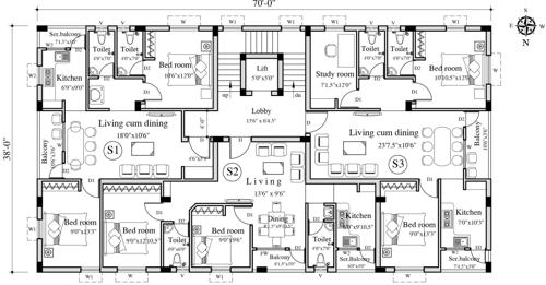  sri-rajeswari Sri Rajeswari Cluster Plan for 2nd Floor