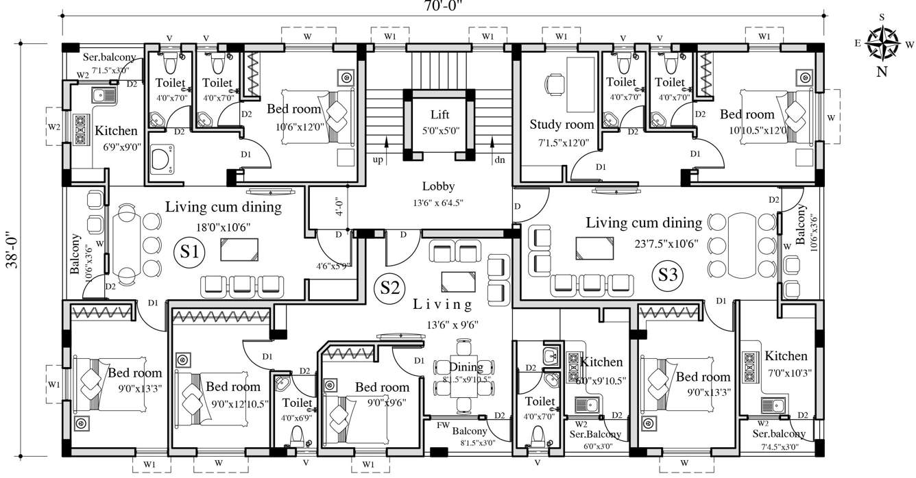  sri rajeswari Sri Rajeswari Cluster Plan for 2nd Floor