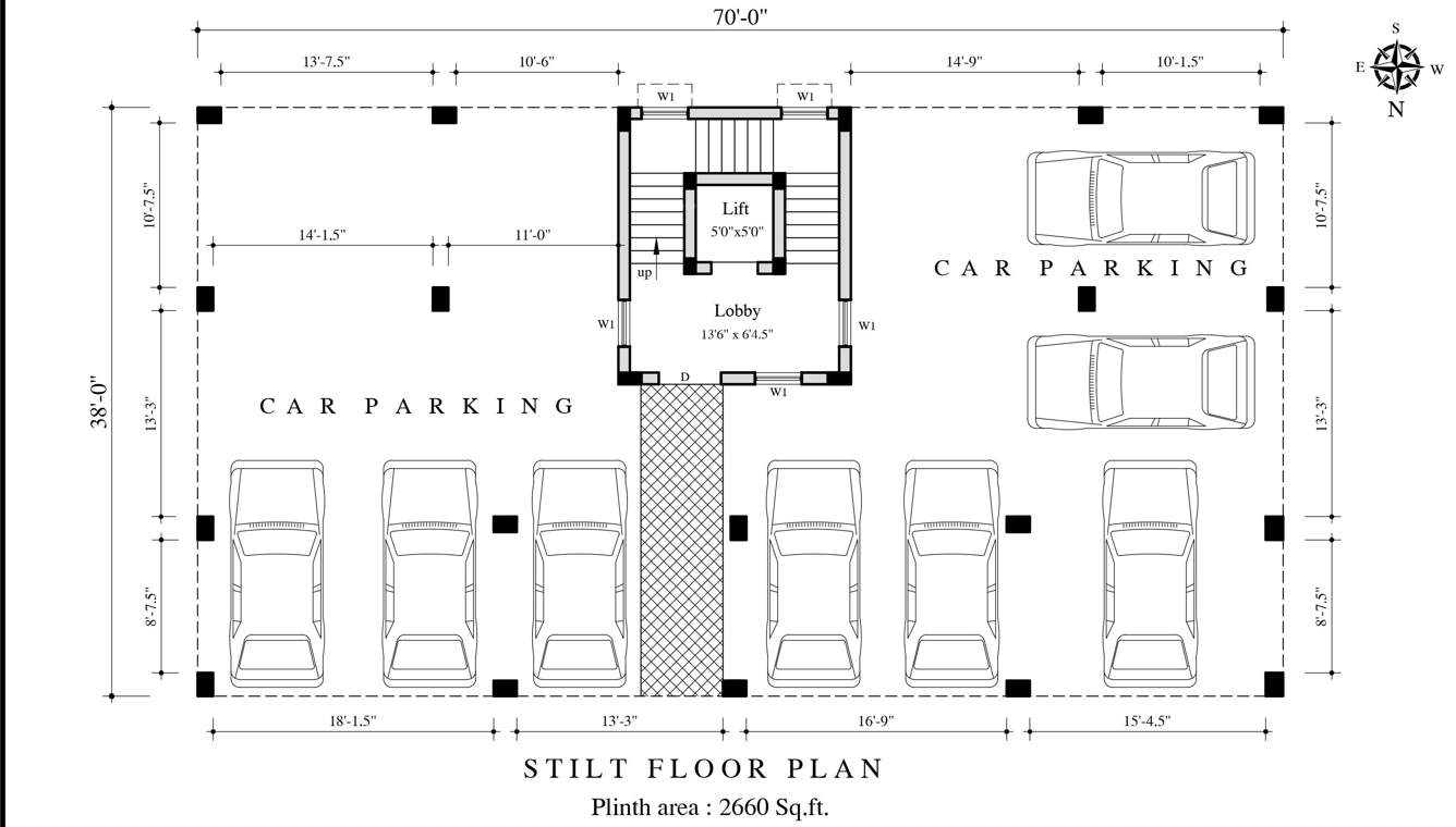  sri rajeswari Sri Rajeswari Stilt Floor Cluster Plan