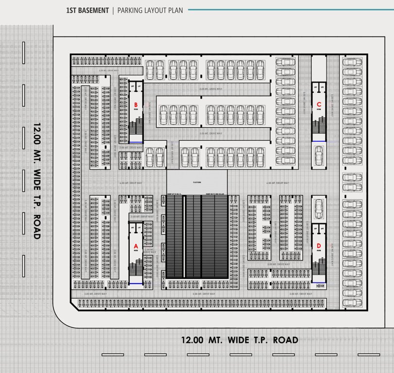  empire Block A, B, C & D Cluster Plan For 1st Basement