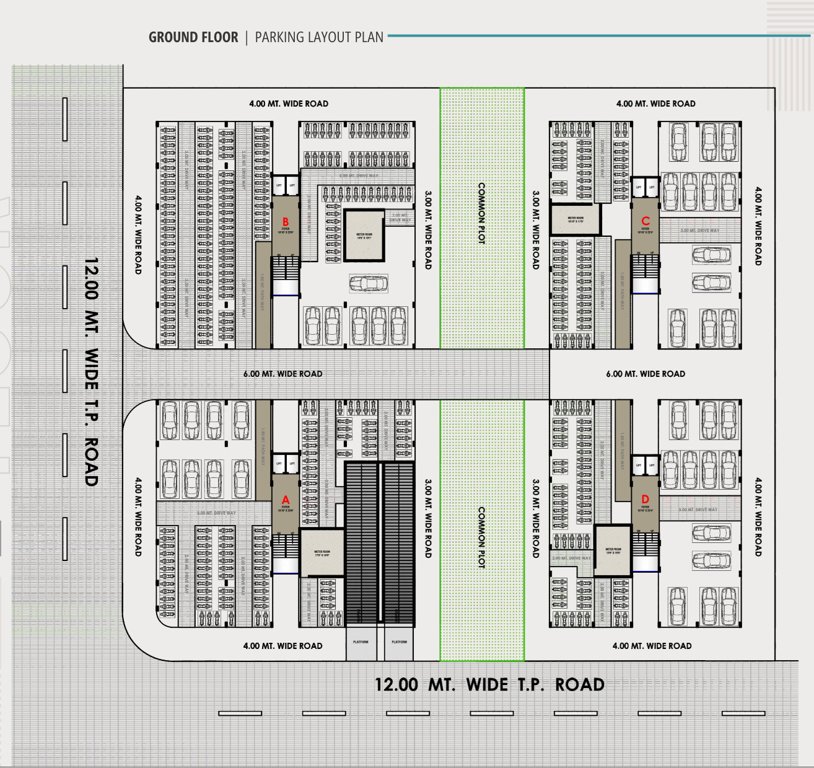  empire Block A, B, C & D Cluster Plan For Ground Floor