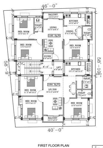  sai-ayush-flats Sai Ayush Flats Cluster Plan for 1st Floor