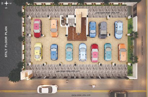  chellappas Block A & B & C Ground Floor Cluster Plan