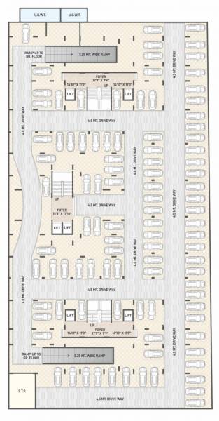  orchid Block A, B & C Cluster Plan For Basement