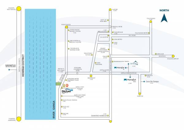  ganga-villas Location Plan