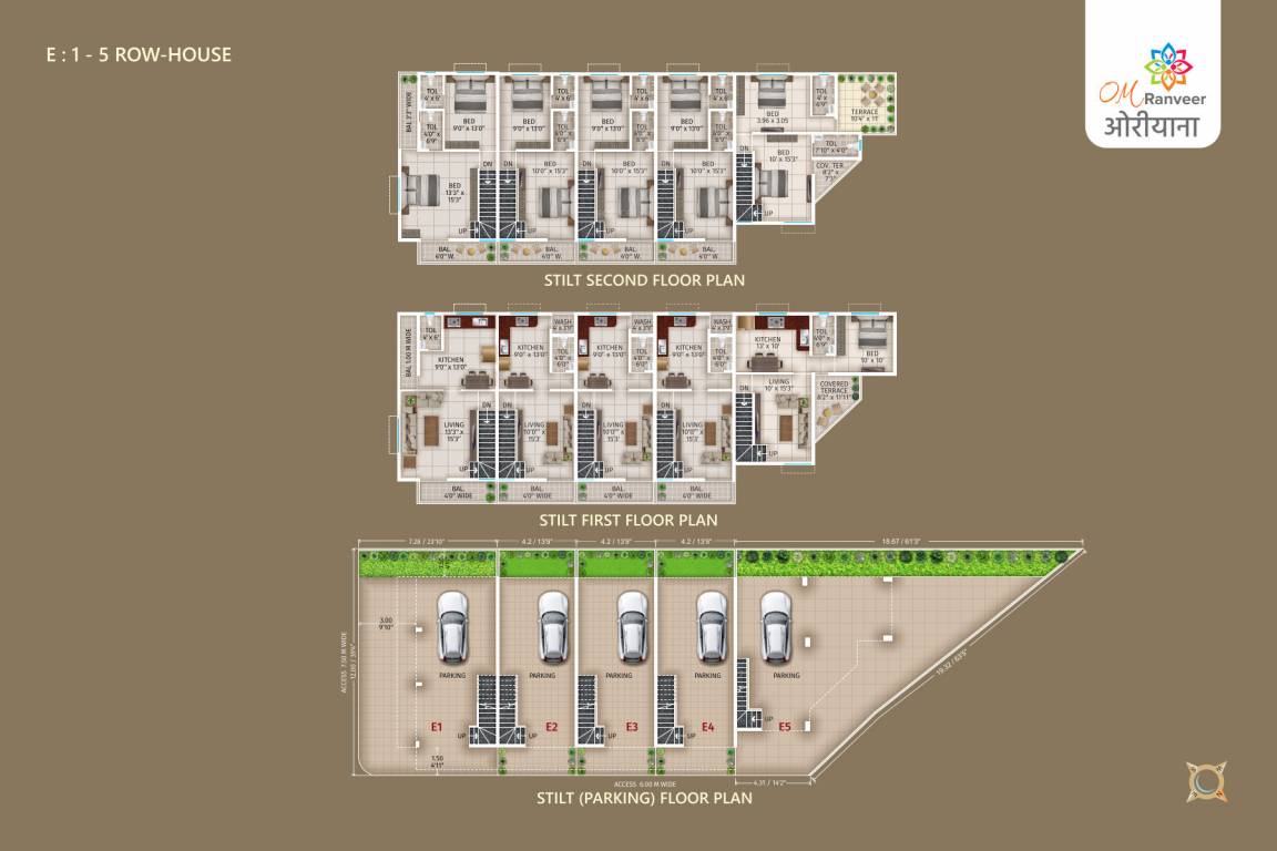  ranveer oriana Apartment Building AB Cluster Plan