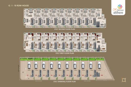 Apartment Building AB Cluster Plan ranveer-oriana Apartment Building AB Cluster Plan