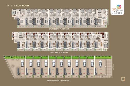 Apartment Building AB Cluster Plan ranveer-oriana Apartment Building AB Cluster Plan