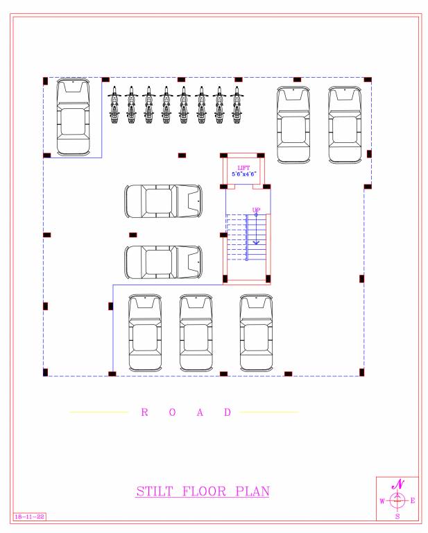  mithun homes  Block A Cluster Plan for ground Floor