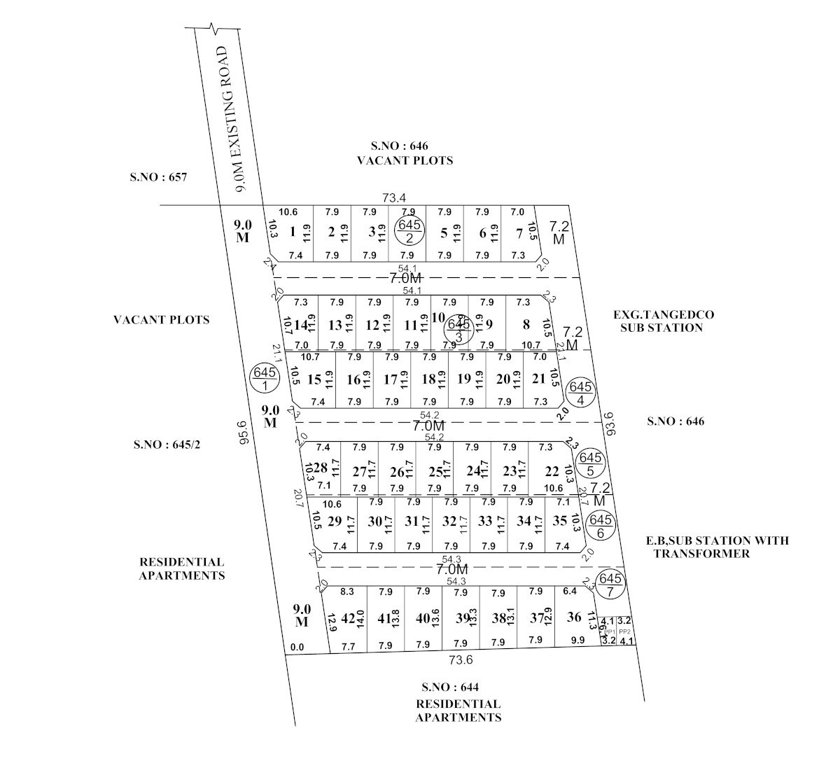 parvathi enclave Layout Plan