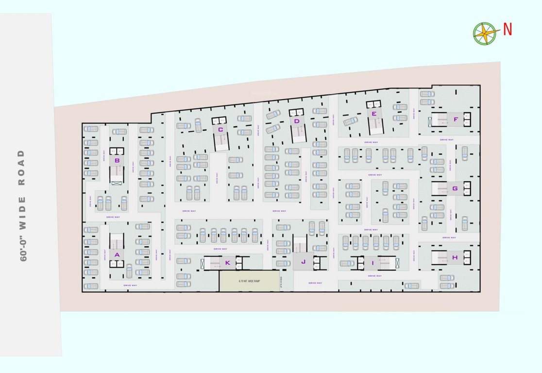  avdhesh 1 Block A & I & J & K 2 Basement Floor Cluster Plan