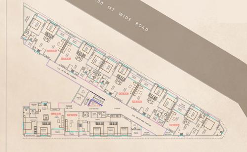  sunder-one-resi-cum-plaza Sunder One Resi Cum Plaza Cluster Plan from 1st to 7th Floor