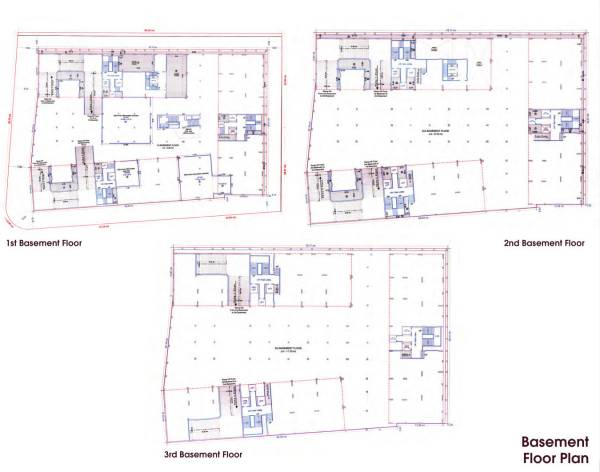  trionzza Block A, B & C Cluster Plan For Basement