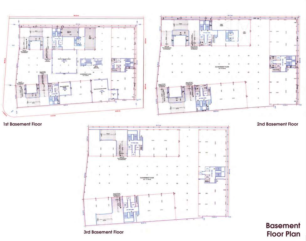  trionzza Block A, B & C Cluster Plan For Basement