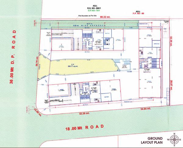  trionzza Block A, B & C Cluster Plan For Ground Floor