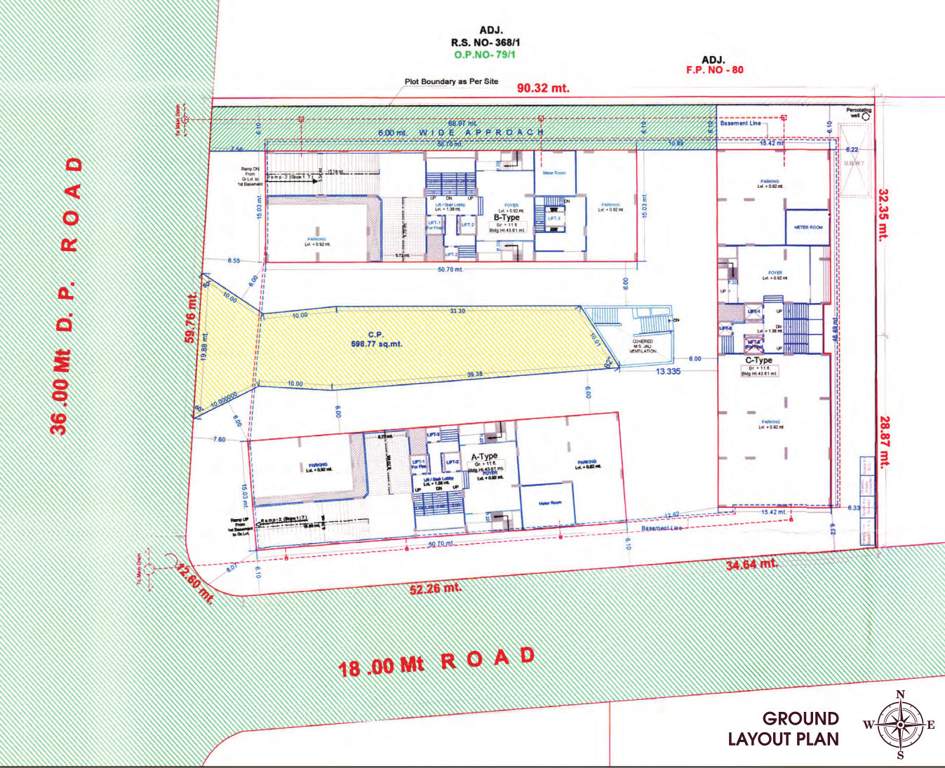  trionzza Block A, B & C Cluster Plan For Ground Floor