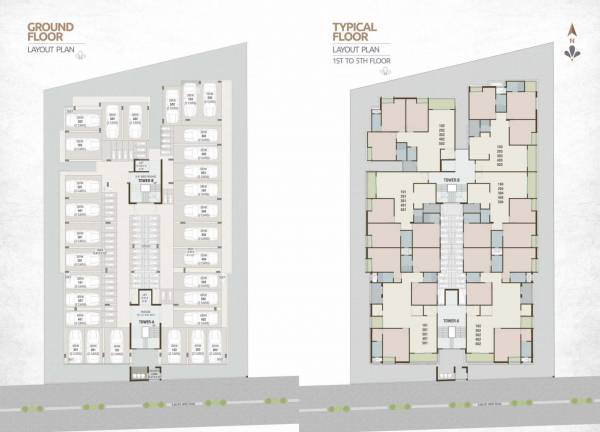  aarya-bliss Tower A Cluster Plan from ground to 5th Floor
