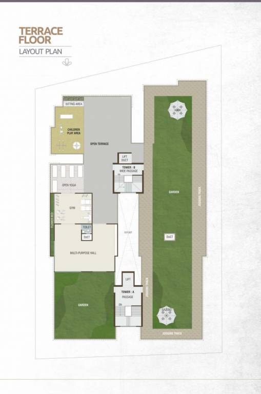 aarya bliss Tower A TerraceCluster Plan